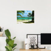 Pelican Beach Belize Poster (Thuiskantoor)