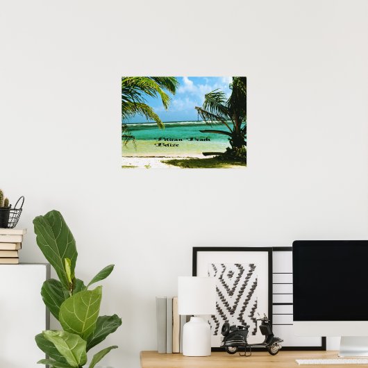 Pelican Beach Belize Poster (Thuiskantoor)