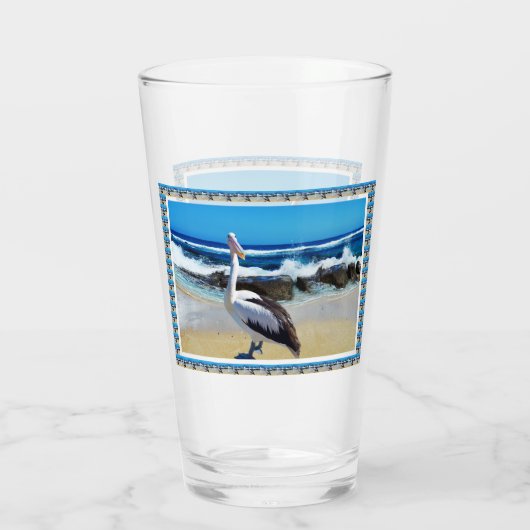 Pelican Beach Splash Glas (Achterkant)