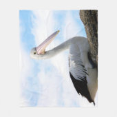 Pelican Bird Fleece Blanket Deken (Voorkant)