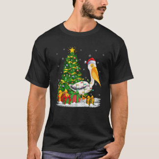 Pelican Bird Lover Family Matching Santa Pelican C T-shirt