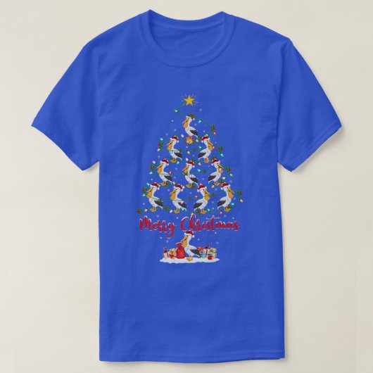 Pelican Bird Lover Matching Santa Pelican Christma T-shirt (Design voorkant)