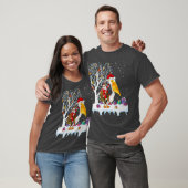 Pelican Bird Lover Xmas Gift Santa Riding T-shirt (Unisex)