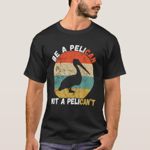 Pelican Bird Retro Vintage is een pelikaanse diere T-shirt
