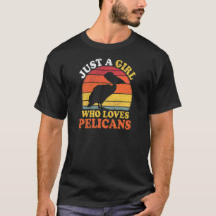 Pelican Bird Vintage, een meisje dat van Pelican h T-shirt