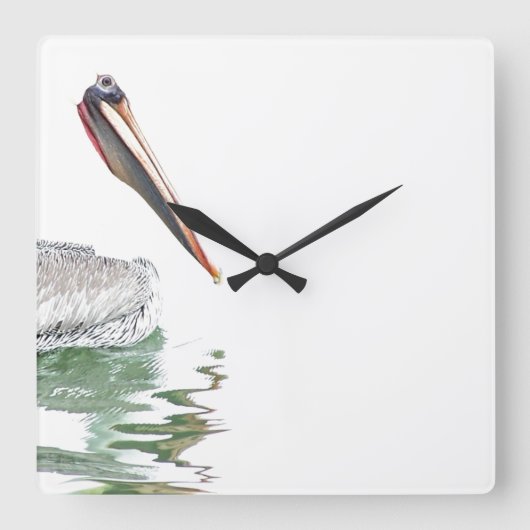 Pelican Bird Wall klok (Voorkant)