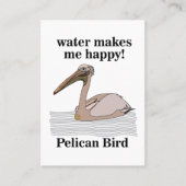 Pelican Bird Wildlife Visitekaartje (Voorkant)