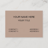 Pelican Bird Wildlife Visitekaartje (Achterkant)