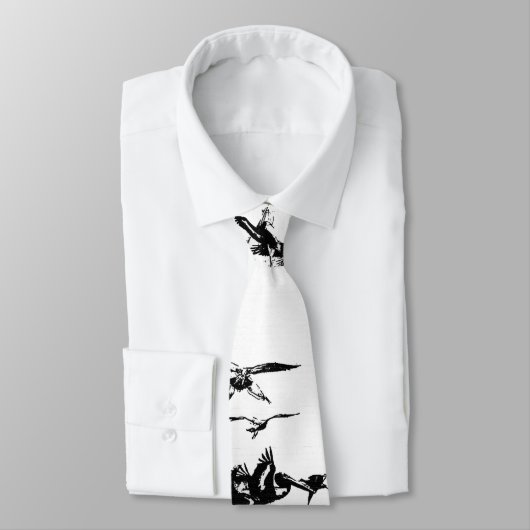 Pelican Birds Wilde Dieren in de Oostzee Stropdas (Gebonden)