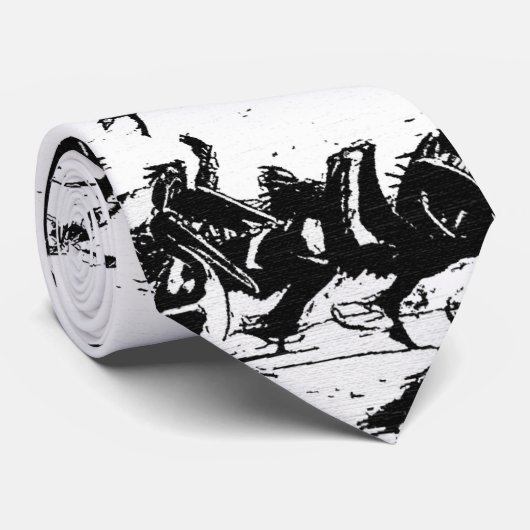 Pelican Birds Wilde Dieren in de Oostzee Stropdas (Opgerold)