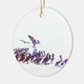 Pelican Birds Wilde Dieren Oceaan Keramisch Ornament (Links)