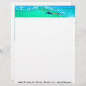 Pelican Birds Wilde Levensdieren Briefhoofd (Voorkant / Achterkant)