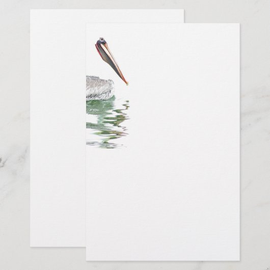 Pelican Birds Wilde Levensdieren Briefpapier (Voorkant / Achterkant)