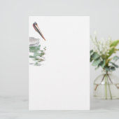Pelican Birds Wilde Levensdieren Briefpapier (Staand voorkant)