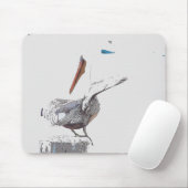 Pelican Birds Wilde Levensdieren Muismat (Met muis)