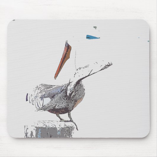 Pelican Birds Wilde Levensdieren Muismat (Voorkant)