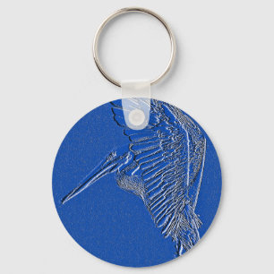 Pelican, Blue art_ Sleutelhanger