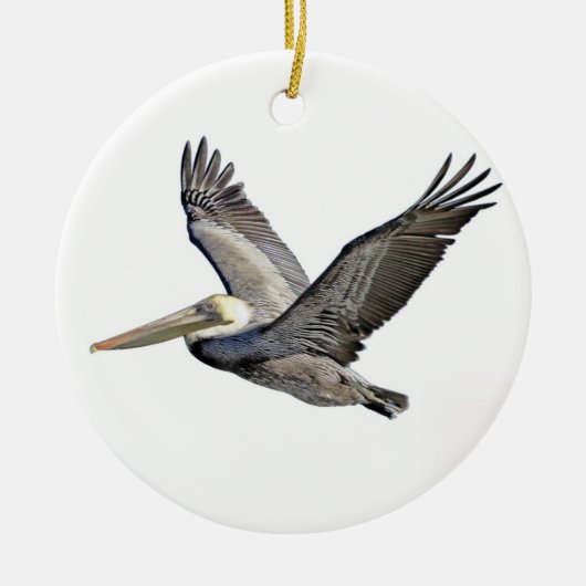 Pelican Clear Keramisch Ornament (Voorkant)