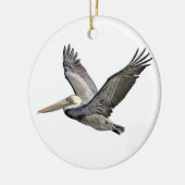 Pelican Clear Keramisch Ornament (Links)