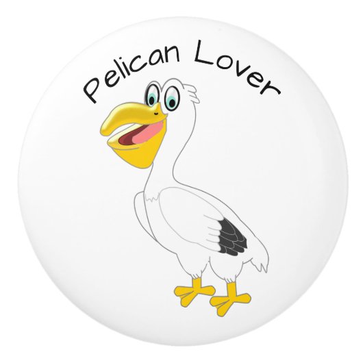 Pelican Design Personalised Keramische Knop (Voorkant)