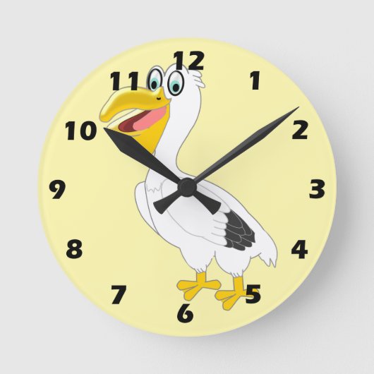 Pelican Design Ronde Klok (Voorkant)