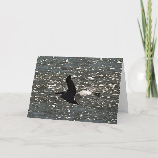 Pelican die over het Shimmering Lake Bafa vliegt Kaart (Voorkant)