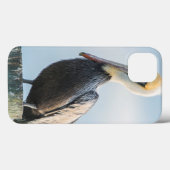 Pelican, doorgesluisd op een pylon Case-Mate iPhone case (Achterkant (horizontaal))