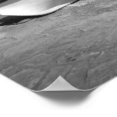 Pelican en Boats (zwart en wit) Poster (Hoek)