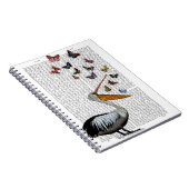 Pelican en Butterflies Notitieboek (Rechterzijde)