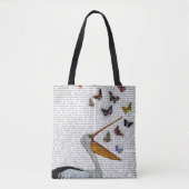 Pelican en Butterflies Tote Bag (Voorkant)