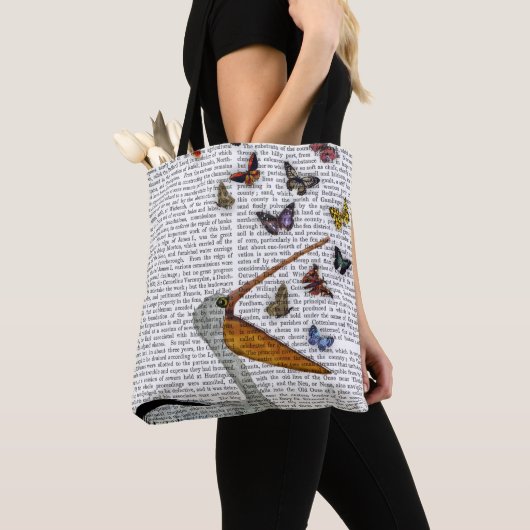 Pelican en Butterflies Tote Bag (Dichtbij)