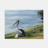 Pelican en eenden, deurmat (Voorkant)