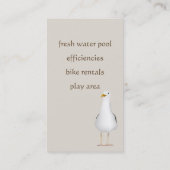 Pelican en Seagull Visitekaartje (Achterkant)