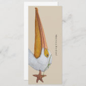 Pelican en zeestervisplatte kaart (Voorkant / Achterkant)