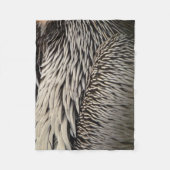 Pelican Feathers Abstracte Natuur Fotografie Fleece Deken (Voorkant)