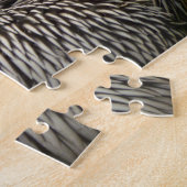 Pelican Feathers Abstracte Natuur Fotografie Legpuzzel (Zijkant)