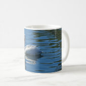 Pelican Floating Calm Blue Water Large Wild Bird Koffiemok (Voorkant rechts)