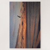 Pelican Flying at Sunrise, Dauphin Island, Alabama Legpuzzel (Verticaal)