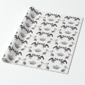 Pelican Frenzy Wrapping Paper Cadeaupapier (Uitgerold)