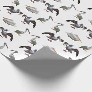 Pelican Frenzy Wrapping Paper Cadeaupapier