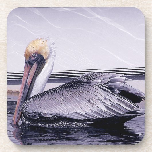 Pelican Gliding Bier Onderzetter (Voorkant)