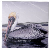 Pelican Gliding Tegeltje (Voorkant)