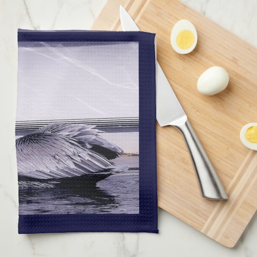 Pelican Gliding Theedoek (Quarter Fold)