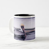 Pelican Gliding Tweekleurige Koffiemok (Voorkant links)