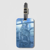 Pelican Ice Sculpture, Quebec, Canada Bagagelabel (Voorkant (verticaal))