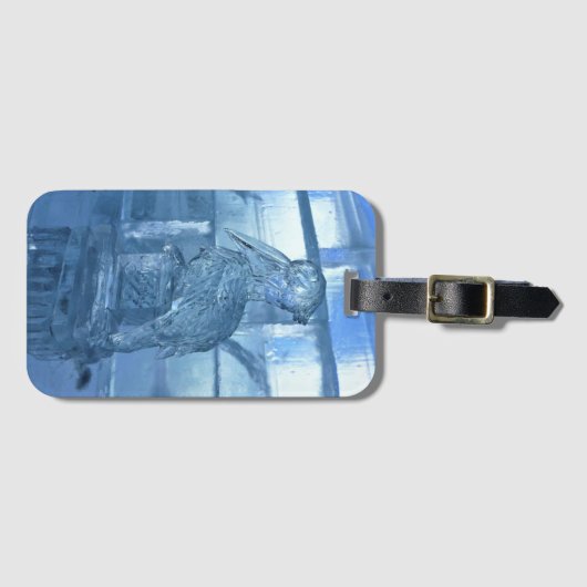 Pelican Ice Sculpture, Quebec, Canada Bagagelabel (Voorkant (horizontaal))