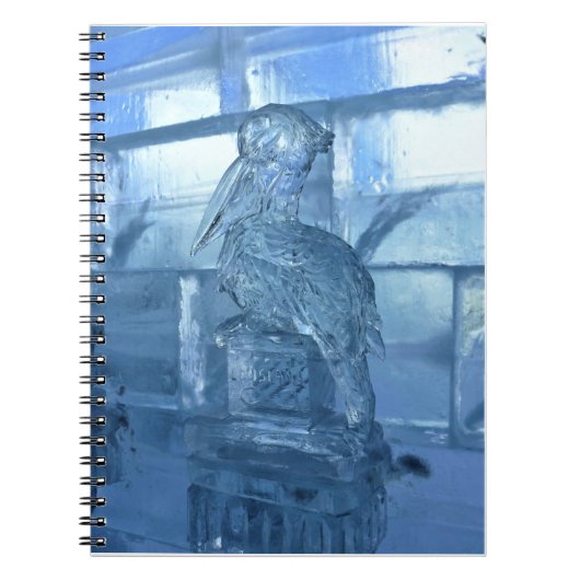 Pelican Ice Sculpture, Quebec, Canada Notitieboek (Voorkant)