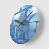 Pelican Ice Sculpture, Quebec, Canada Ronde Klok (Hoek)
