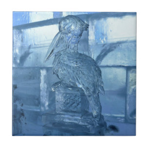 Pelican Ice Sculpture, Quebec, Canada Tegeltje