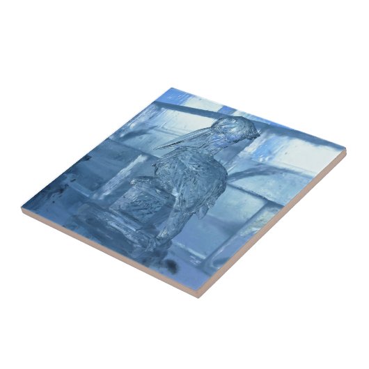 Pelican Ice Sculpture, Quebec, Canada Tegeltje (Zijkant)